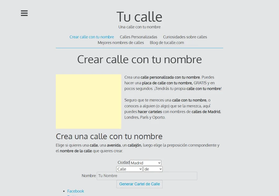Captura de 2019, prácticamente idéntica a la de 2017
