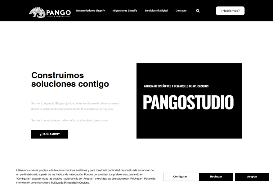 Portada de pangostudio.com